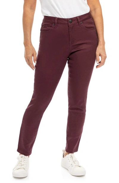 1822 Denim Ankle Skinny Jeans In Vineyard Wine