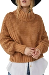 Free People My Only Sunshine Sweater In Camel