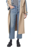 Citizen Of Humanity Florence High Waist Wide Straight Leg Jeans In Totem Dk Md In