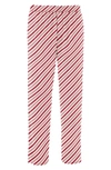 Kickee Pants Print Pajama Pants In Crimson Candy Cane Stripe