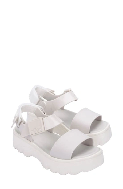 Melissa Kick Off Platform Sandal In White