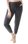 Kindred Bravely Tapered Maternity Lounge Joggers In Gray Heather