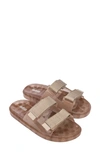 Melissa Wide Brave Slide Sandal In Brown