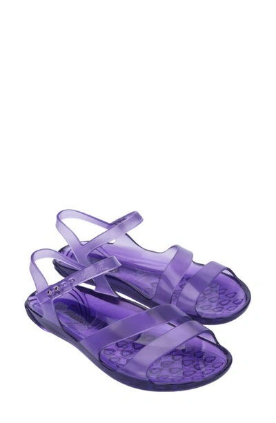 Melissa The Real Jelly Slide Sandal In Blue