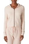 Lucky Brand Cloud Jersey Waffle Knit Zip-up Hoodie In Rose Dust