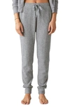 Lucky Brand Cloud Jersey Waffle Knit Jogger Pants In Medium Heather Gray
