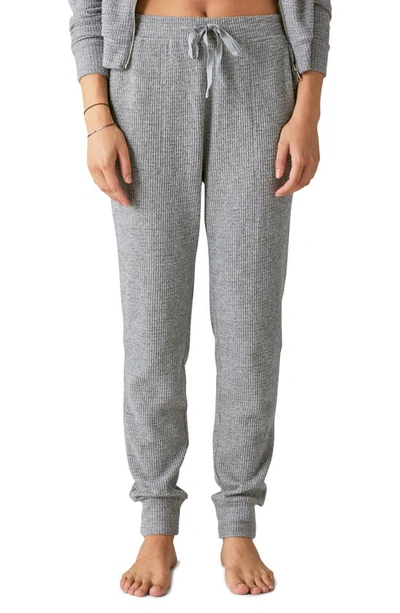 Lucky Brand Cloud Jersey Waffle Knit Jogger Pants In Blue