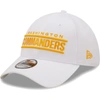 New Era White Washington Commanders Wordmark Iced Ii 39thirty Flex Hat In White