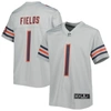 NIKE YOUTH NIKE JUSTIN FIELDS GRAY CHICAGO BEARS INVERTED GAME JERSEY