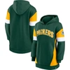 Fanatics Women's  Green And Gold Green Bay Packers Lock It Down Pullover Hoodie In Green