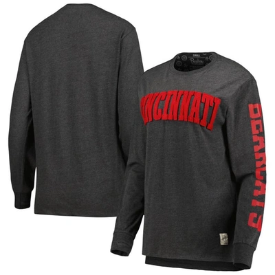 Pressbox Women's  Black Cincinnati Bearcats Two-hit Canyon Long Sleeve T-shirt