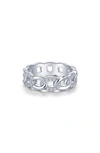 Lafonn Simulated Diamond Interlocking Circles Eternity Band In White
