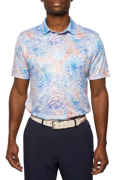 Robert Graham Gravity Print Short Sleeve Performance Polo In Multi