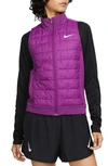 Nike Women's Therma-fit Synthetic-fill Running Vest In Purple