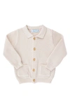 Feltman Brothers Popcorn Stitch Cotton Cardigan In Pattern