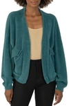 Kut From The Kloth Jana Open Front Cardigan In Teal