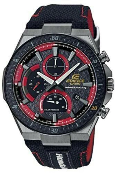 Pre-owned Edifice Casio  Watch Efs-560hr-1ajr Men's Analog Round Face Honda Racing Lim..jp