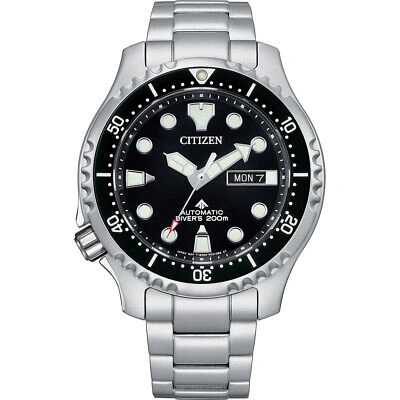 Pre-owned Citizen Silver Mens Analogue Watch Promaster Ny0140-80ee