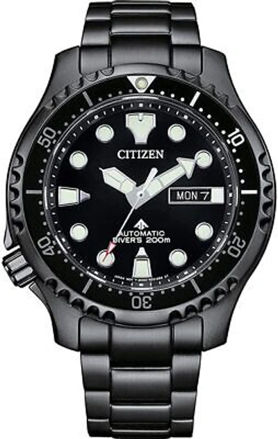 Pre-owned Citizen Black Mens Analogue Watch Promaster Marine Ny0145-86ee