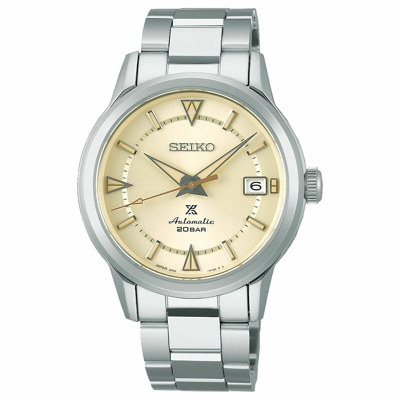 Pre-owned Seiko Prospex The 1959 Alpinist Modern Re-interpretation Steel Watch Spb241