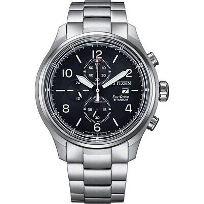 Pre-owned Citizen Silver Mens Chronograph Watch Ca0810-88e