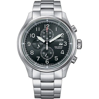 Pre-owned Citizen Silver Mens Chronograph Watch Ca0810-88x