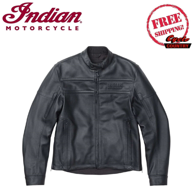 Pre-owned Indian Motorcycle Genuine  Brand Men's Beckman Jacket 2 Black Free Shipping