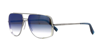Pre-owned Dita Midnight Special Black Palladium/grey Shaded Blue Mirror (k-pld) Sunglasses