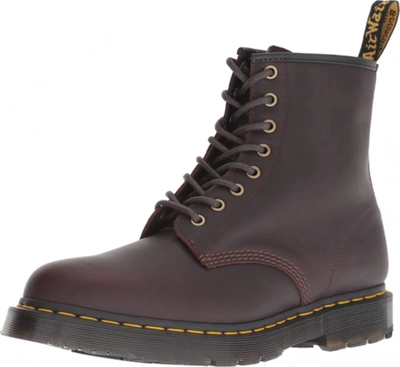 Pre-owned Dr. Martens Women's 1460 Snowplow Wp Fashion Boot In Cocoa Snowplow