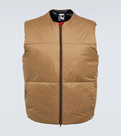 Gr10k Quilted Padded Vest In Scotch Brown