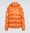 Moncler Extraordinary Forever Maya Quilted Shell Jacket In Campfire Orange