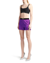 Tom Ford Logo Silk Satin Mini Shorts In Pale Parma Violet