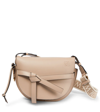LOEWE GATE DUAL SMALL LEATHER AND JACQUARD SHOULDER BAG