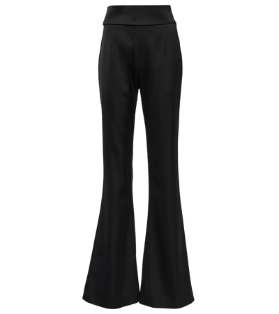 Galvan Sculpted High-waist Trousers In Black