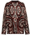 Etro 'lavinia' Knit Sweater Long Sleeves In Brown