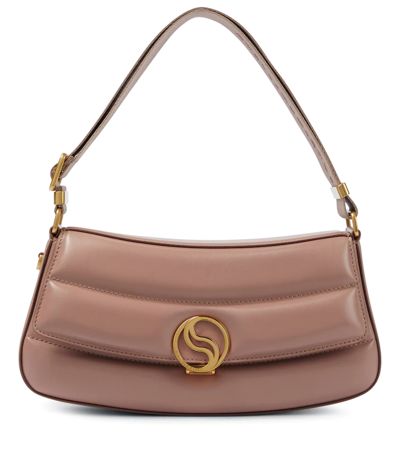 Stella Mccartney S-wave绗缝单肩包 In Dusty Pink