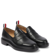 THOM BROWNE LEATHER PENNY LOAFERS