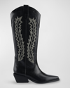 Marc Fisher Ltd Roselle Embroidered Western Boots In Black