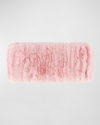Gorski Rex Rabbit Fur Warmer Headband In Baby Pink