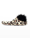 Patricia Green Daisy Slipper In Black/black