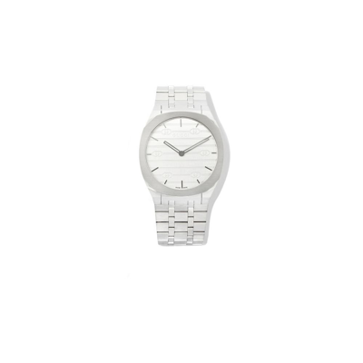 Gucci Stainless Steel 25h Watch In Silver