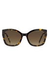 Marc Jacobs 56mm Gradient Round Sunglasses In Havana/brown Gradient
