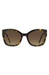 Marc Jacobs 56mm Gradient Round Sunglasses In Havana