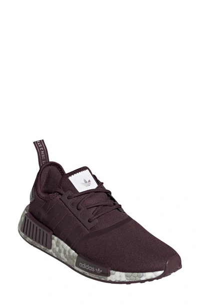 Adidas Originals Nmd R1 Sneaker In Shadow Maroon/ White