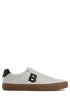 Hugo Boss Low-top Trainers With Contrast 'b' Detail In White
