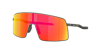 Oakley Square-frame Mirrored Sunglasses In Prizm Ruby