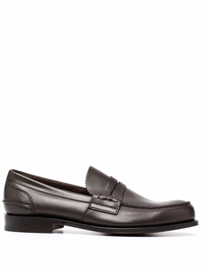 Church's Pembrey Leather Loafers In Brown