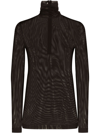Dolce & Gabbana Nylon Top In Black