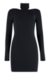 Amazuìn Clara Jersey Mini Dress In Black