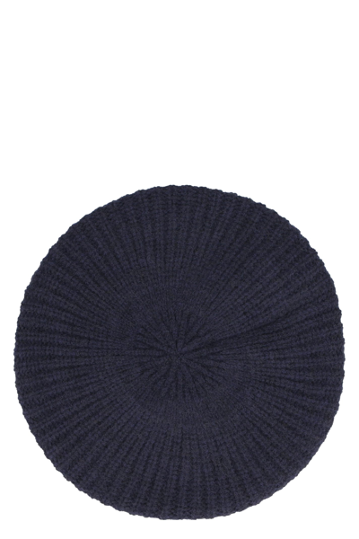 Roberto Collina Wool Beret In Blue